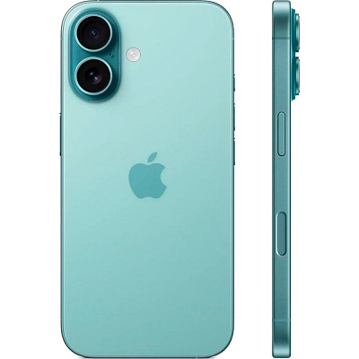 Смартфон Apple iPhone 16 256 ГБ бирюзовый